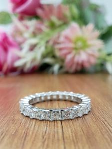 D'VINS JEWELS LR72 Bague de fiançailles et de mariage solitaire en diamant taille princesse, taille brillant, couleur D, blanc, argent, or - Product Image 2