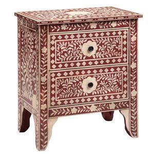 Commode décorative en os incrusté, unité de rangement artisanale avec un savoir-faire de qualité supérieure pour chambre et salon - Product Image 3