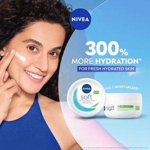 Crème hydratante <span class=keywords><strong>NIVEA</strong></span> <span class=keywords><strong>Soft</strong></span>, hydratant quotidien léger et non collant avec une hydratation de 72 heures, vitamine E et huile de jojoba |   50 ml - Product Image 2