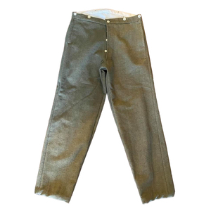 กางเกงทรงวินเทจย้อนยุคยุคสงครามกลางเมืองอเมริกัน กางเกงผ้าขนสัตว์โบราณย้อนยุคยุคสงครามกลางเมืองอเมริกัน - Product Image 1