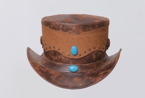 Chapeau de cowboy vintage en cuir de qualité supérieure, style western, pour ranch, rodéo, équitation, extérieur, mode, à large bord, fait main, durable et de qualité. - Product Image 3