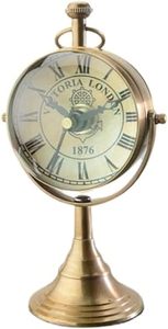 UNICORN HANDICRAFTS Victoria London Horloge de bureau en laiton à mouvement à quartz, style antique, portable, décorative, design 1876 - Product Image 5