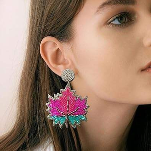 Boucles d'oreilles perlées en gros, dernières créations de bijoux faits à la main, haute qualité, approvisionnement Inde - Product Image 4