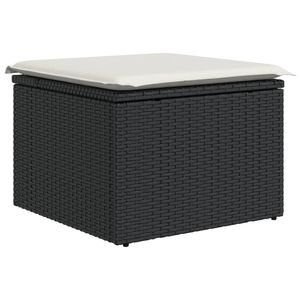 Conjunto de Sofás de Jardín de Ratán PE Marrón y Acero con Recubrimiento en Polvo, Muebles de Jardín - Product Image 6