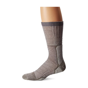High Quality Men's Knitted Crew <b>Socks</b> 100% <b>Wool</b> Breathable Custom Logo Heathered Gray Cushioned Sports Thick OEM Design - Product Image 1
