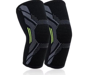 Manga de compresión para codo, soporte transpirable de punto con almohadilla de silicona, soporte ajustable para codo de tenista - Product Image 1