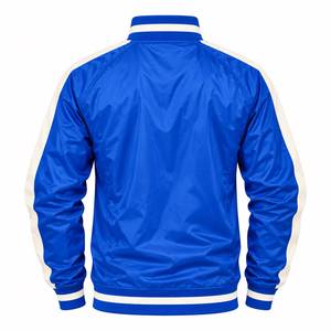 เสื้อแจ็คเก็ตวินเทจ Phi Beta Sigma สีน้ำเงินรอยัล ลายทางสีขาว แบบซิป แขนยาว คอตั้ง สไตล์ลำลองสำหรับกีฬาและกิจกรรมกลุ่ม - Product Image 4