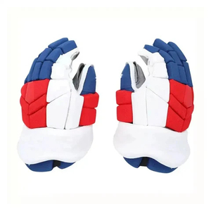 Polyester Fabric Quick Dry Winter Unisex Waterproof PU/Eva Foam Outdoor Sports Ice Hockey Gloves <b>Adjustable</b> Wrist <b>Strap</b> - Product Image 1