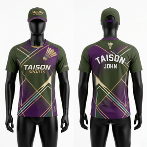 Maillot de badminton pour hommes 180 GSM en micro-polyester respirant, bleu ciel avec empiècements jaunes, design par sublimation, logo personnalisé - Product Image 5