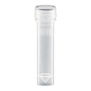 2.0 mL Skirted Impact-<b>Resistant</b> Polypropylene <b>Tube</b> Clear Cap Sterile for Sample Storage - Product Image 1