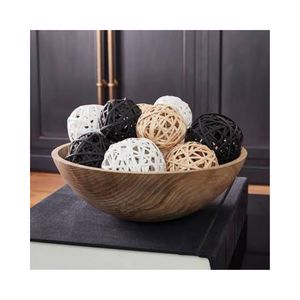 Boule de rotin naturelle écologique et durable 99 Gold Data Ella, décoration artisanale mignonne pour la maison, disponible en plusieurs tailles - Product Image 1