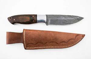 Couteau à découper artisanal en acier Damas, manche en Micarta, outil de cuisine - Product Image 2