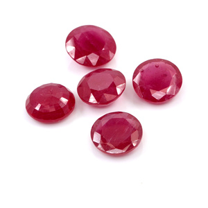 Rubis naturels de Bangkok, ronds calibrés de 12 mm, pierres précieuses de rubis naturelles facettées pour la fabrication de bijoux, prêtes à l'emploi - Product Image 5