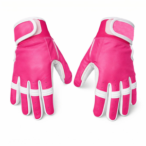 Guantes de Bateo de Béisbol Unisex, Ambidiestros, de Cuero y Goma, Talla XXL, Color Personalizable, Acolchados, Duraderos, Transpirables y Flexibles - Product Image 1
