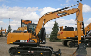 Excavadora de cadenas SY 135 C sin usar con componentes HYDAC, motor y bomba de alta eficiencia - Product Image 3