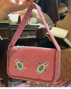 Bolso de mano bohemio personalizado con bordado y cuentas, con botón, de piedra lunar, impermeable, de lujo, tejido a mano, inspirado en la belleza, individual, duradero - Product Image 1