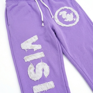 Sweat-shirts à capuche zippés en coton 100% délavé à l'acide, grammage lourd, avec ourlet brut, et pantalons de survêtement effet vieilli avec appliqués vintage, 480 g/m², unisexe, délavés à l'acide - Product Image 3