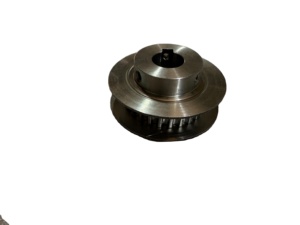 Polea de Distribución HTD 26T 5M 15W de Acero Inoxidable SS316, Ancho de Correa de 28 mm, Material de Aluminio y Acero, con Brida, Anodizada en Negro - Product Image 2