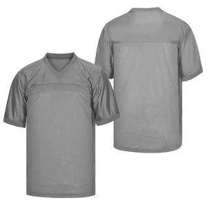 Jersey de fútbol americano de color sólido, MOQ bajo, en stock, tela de malla transpirable, jersey deportivo de fútbol americano para hombre - Product Image 1