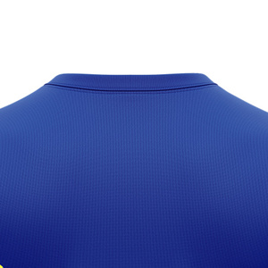 Maillot de tennis unisexe personnalisé sublimé, col rond, manches courtes, motif géométrique color block, anti-humidité, coupe classique - Product Image 6