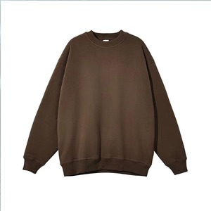 Sweat-shirt à capuche uni de haute qualité pour homme, sweat-shirt blanc à col rond en coton, sweat-shirt personnalisé à manches longues pour homme - Product Image 2