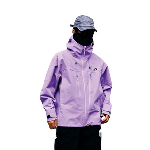 Chaqueta cortavientos morada personalizada con capucha reflectante de nailon y chaqueta cortavientos de nailon para hombre, chaqueta vintage termorreactiva para hombre - Product Image 5