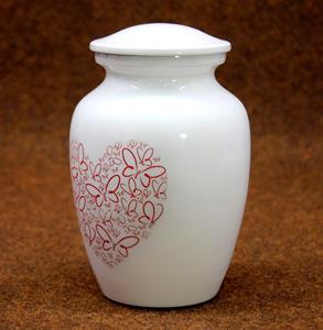 Urna de Metal Estilo Americano Hecha a Mano, Ecológica, Blanca, para Guardar Cenizas Humanas, Recuerdo Conmemorativo, Personalizable, Precio de Fábrica - Product Image 2