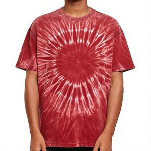 Camiseta de algodón de color liso para hombre, cuello redondo, manga corta, estilo casual, lavado. - Product Image 6