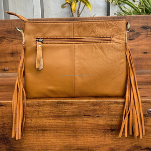 Wholesale Hand Tooled Cowhide Leather Fringe Crossbody Bag for Women Evening Clutch Handbag Genuine Leather Luxury Shoulder Bags - Product Image 5