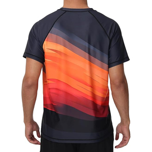 <b>Men</b> <b>Compression</b> T <b>Shirt</b> Rash Guard Short Sleeve Swim <b>Shirt</b> UV Protection Quick Dry OEM Factory Supply - Product Image 2
