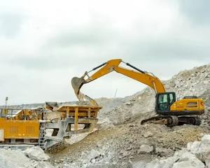 High Performance 3 Ton Yellow Crawler with Steel Tracks and Enclosed Safety Cabin for Industrial Trenching Projects - Product Image 4