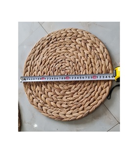 Vietnam Factory Natural Rattan <b>Placemat</b> coaster with Stand for Home Party Wedding Tableware Dinnerware Coffee Wine Storage Tools - Product Image 4
