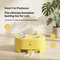 NCIPET Nouveau Jouet Électrique Interactif pour Chat, Boîte Magique, Résistant aux Griffures et aux Morsures, Jouet de Chasse Auto-entretenant pour Soulager l'Ennui