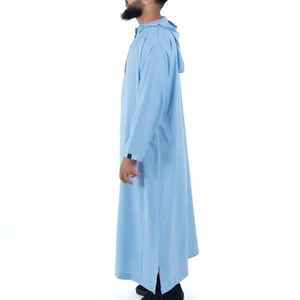 Vêtements islamiques pour hommes à manches longues, grande taille, Jubba (Thobe) saoudien de Dubaï, design à fermeture éclair, vente chaude - Product Image 6
