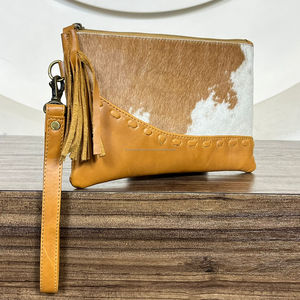 2025, producto de tendencia, nuevo diseño, gran capacidad de cuero de vaca, muñequera de viaje, soporte para teléfono, monedero de mano para mujer - Product Image 4