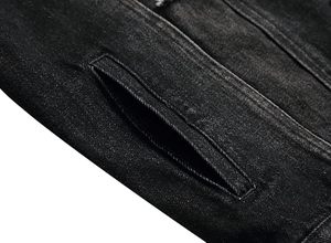 Wholesale Custom Logo Front 100% Cotton Men's Winter Casual Jeans Jacket Breathable Eco-Friendly Quick Dry 280g Outdoor Use - Product Image 6