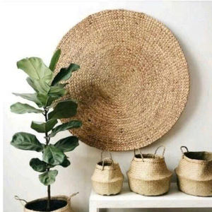 Alfombra de Jacinto de Agua Tejida de Colores Mezclados – Tapete Decorativo Natural para Suelo en Estilo Vintage y Bohemio Escandinavo - Product Image 5