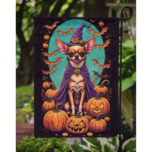 Multicolor Chihuahua Witchy Halloween <b>Garden</b> <b>Flag</b> Decorative Mailbox & Patio Banner for Yard & Lawn Artwork for Flower Beds - Product Image 3