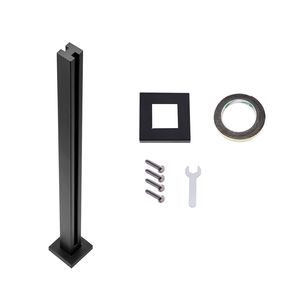 Abrazadera de vidrio de 37.4 pulgadas de altura, soporte de barandilla de vidrio de acero inoxidable 304, para vidrio templado de 0.39 y 0.47 pulgadas de espesor, accesorios para piscinas - Product Image 1