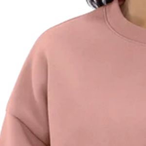 เสื้อสเวตเชิ้ตคอกลมทรงโอเวอร์ไซส์สำหรับผู้หญิง แขนยาว ผ้าฟลีซนุ่ม สวมใส่สบาย สไตล์ลำลอง เหมาะสำหรับใส่ในชีวิตประจำวัน - Product Image 5