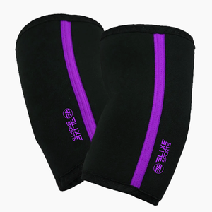ELIXE SPORTS <b>Elbow</b> Sleeve Black Teal Stripe Breathable Neoprene Pull-On Universal Fit Comprehensive Protection Weightlifting - Product Image 2