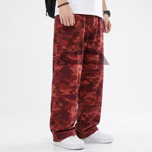 Pantalon cargo décontracté tendance pour homme, sur mesure, 100 % coton, avec fermeture éclair, délavé, évasé, respirant, vente en gros - Product Image 6