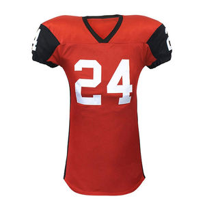 Uniforme de Fútbol Americano Personalizado, Ropa Deportiva de Secado Rápido, Transpirable y con Tallas Grandes, Mangas Cortas, Color Sólido - Product Image 2