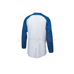 Traje de Motocross para Hombre, Manga Larga, Blanco y Azul, Poliéster, Impermeable, Transpirable, para Verano y Otoño, Kit para Adultos - Product Image 2