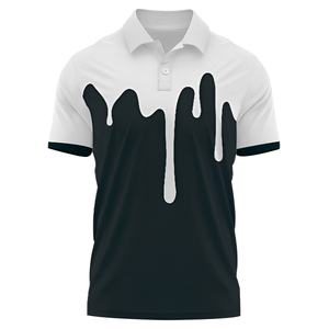 Chemises polo pour hommes, design tendance, performance, logo brodé, tissu à séchage rapide, commande en gros, marque privée. - Product Image 2