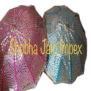 Parapluie de travail de miroir de thème du Rajasthan pour la décoration de mariage - Product Image 1