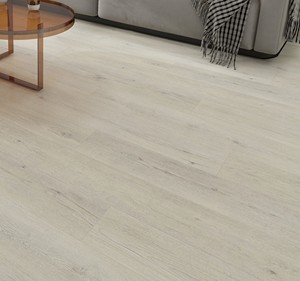 (NUEVO) Vfloor - Suelo SPC de núcleo rígido con acabado de madera gris claro moderno, resistente al agua y a los arañazos, Valinge 5G Pro, tablones de vinilo, baldosas IXPE - Product Image 1