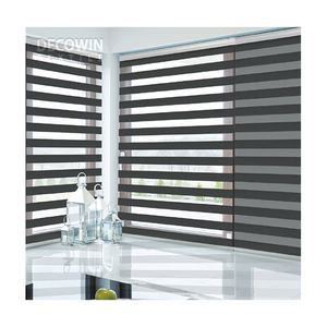 Stores enrouleurs modernes TDC Zebra avec tissu occultant – Stores combinés pour la décoration intérieure, fabriqués en Corée - Product Image 2
