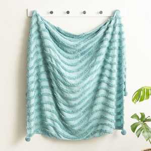 Manta de Algodón Hecha a Mano con Borlas para Sofá, Cama, Decoración Boho para el Hogar - Product Image 5