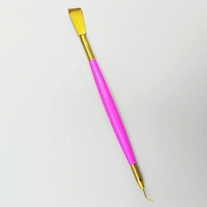 Herramienta de Lifting de Pestañas Vegana de Acero Inoxidable Chapado en Oro de Alta Calidad, Peine Separador de Pestañas de Doble Punta, Espátula Rosa y Blanca, Fast Lash - Product Image 5